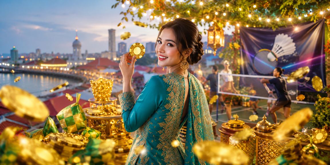 Promosi Hari Raya pertaruhan hozloxdur25 di Kota Bharu dengan suasana perayaan Malaysia
