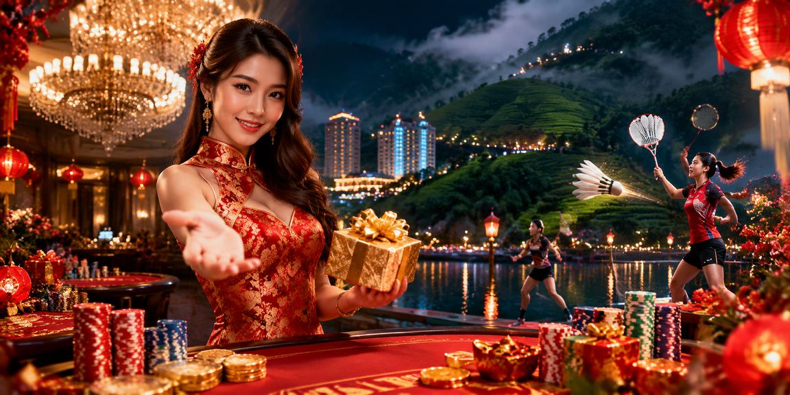 Suasana kasino hiburan Malaysia dengan meja Baccarat berkelas pada platform hozloxdur25
